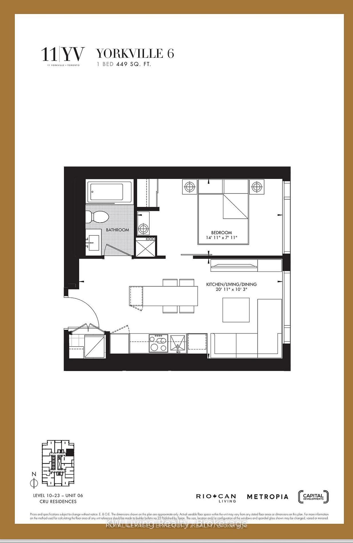 Unit 1406 - 11 Yorkville Avenue, Toronto 2